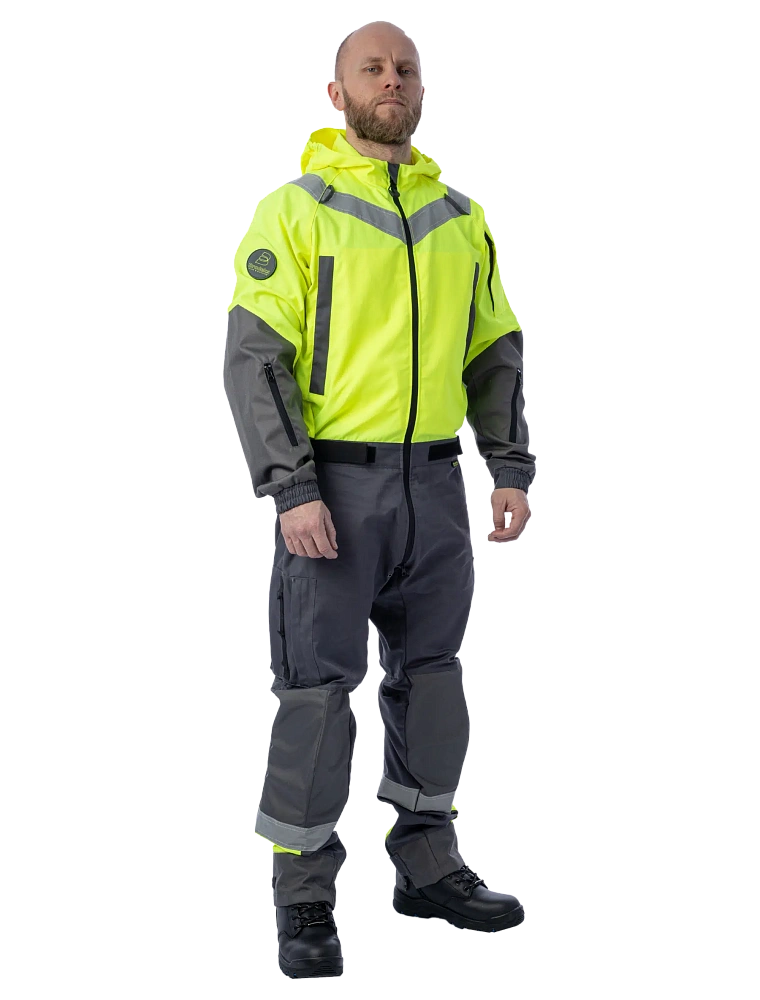 Летний комбинезон Brodeks KS 503, желтый/серый купить | Brodeks